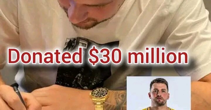 JUST IN: NBA Superstar Luka Dončić Signs Historic $50 Million Endorsement Deal with Microsoft — Donates $20 Million to Youth Basketball Programs and $10 Million to Orphanages Worldwide, Cementing His Legacy On and Off the Court……