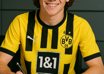 Eilmeldung: Borussia Dortmund hat offiziell die Verpflichtung eines britischen Flügelspielers abgeschlossen.