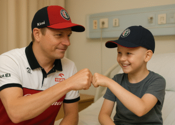 Iceman’s Hidden Warmth: Kimi Räikkönen Steps In to Support Young Cancer Warrior
