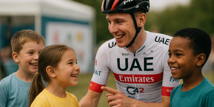 Tadej Pogačar in njegova žena bosta ustanovila dobrodelno organizacijo v vrednosti 500.000 dolarjev – par želi vračati s srčno pobudo