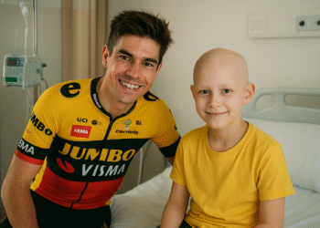 Wout van Aert en de dappere jonge vechter: een oprechte band die verder gaat dan de fiets