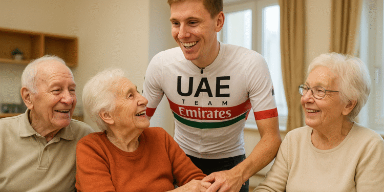 Zlato srce – Tadej Pogačar donira 875.000 dolarjev za podporo starejšim … Toda to, kar je storil potem, se je dotaknilo vseh