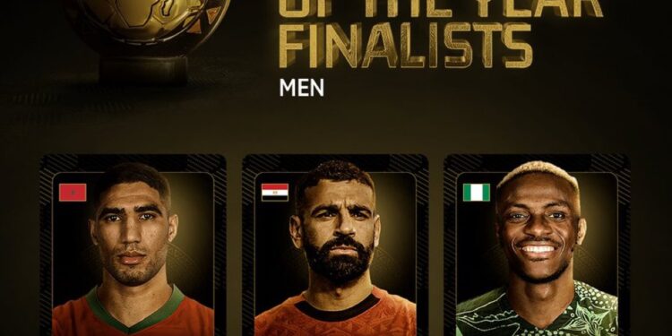 Africa’s Finest: Hakimi, LFC Salah, and Osimhen Announced as Finalists for 2025 CAF Player of the Year