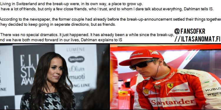 Dahlmanin avioliittohetki herättää hiljaisia vertailuja Kimiin ja Minttu Räikköseen