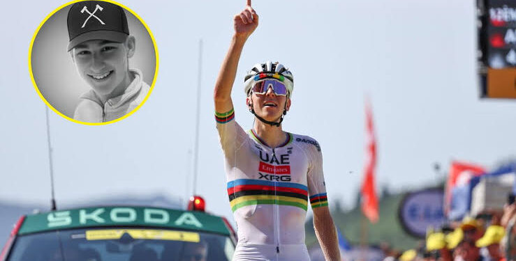 Navijače je ganila tiha spominska vožnja Tadeja Pogačarja po Italiji