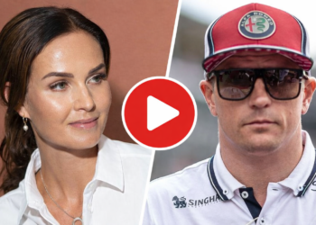 Hulvaton video! Kimi Räikkönen joutui nöyrtymään vaimonsa terävän sivalluksen edessä – seurauksena naurunremakka