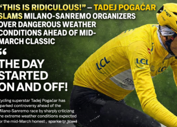 Dit is belachelijk!” — Tadej Pogačar haalt uit naar de organisatoren van Milano-Sanremo vanwege de gevaarlijke weersomstandigheden voorafgaand aan de klassieker van half maart