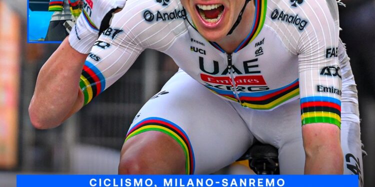 „95.100 € ZA DRES?! – Tadej Pogačar podira rekorde, ko njegov dres Milano–Sanremo sproži licitacijsko mrzlico za močan cilj!“