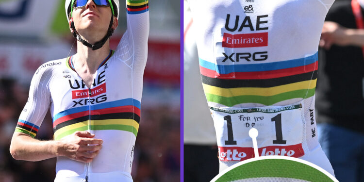 »‘ZA NJO, VEDNO …’ – Tadej Pogačar počasti pokojno mamo Urške Žigart s čustvenimi pokloni Liège-Bastogne-Liège, ki odmevajo tudi onkraj ciljne črte«