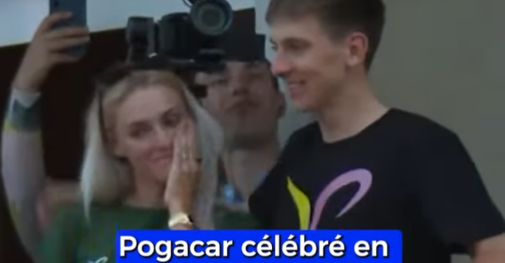 »‘SLOVENIJA NI MOGLA ZADRŽEVATI ČUSTV…’ — Tadej Pogačar in Urška Žigart sta bila po ganljivi novici sprejeta domov kot kraljeva družina«