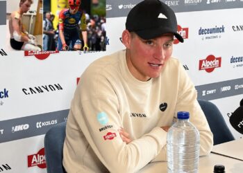 ‘GEEN JONGE RENNER ZOU ZO MOETEN LIJDEN…’ — Mathieu van der Poel doorbreekt zijn stilte na de gruwelijke crash van Albert Philipsen met 80 km/u, roept op tot meer veiligheid voor renners en brengt een emotioneel eerbetoon aan de moed van de rijzende ster in de wielersport”