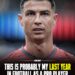 “‘DON’T LET THIS BE GOODBYE…’ — Cristiano Ronaldo Leaves Football Fans Heartbroken With Emotional ‘Last Year’ Hint, as the Legendary Star Opens the Door to a Painful Final Chapter of His Incredible Career!