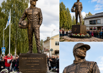 ”JÄÄMIES ELÄÄ!” — Kimi Räikkösen upea patsas paljastettiin hänen kotikaupungissaan ja se on tunteellinen kunnianosoitus suomalaiselle F1-legendalle ja hänen uskomattomalle vuoden 2007 MM-taipaleelleen